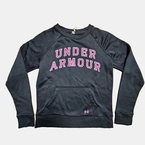 Under Armour ColdGear Semi-Fitted‎ Logo Fleece Pullover Sweatshirt M Athleisure